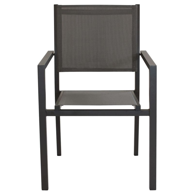 VENUS - poltrona da giardino in alluminio e textilene impilabile