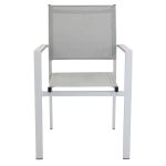 VENUS - poltrona da giardino in alluminio e textilene impilabile