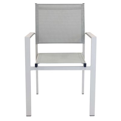 VENUS - poltrona da giardino in alluminio e textilene impilabile