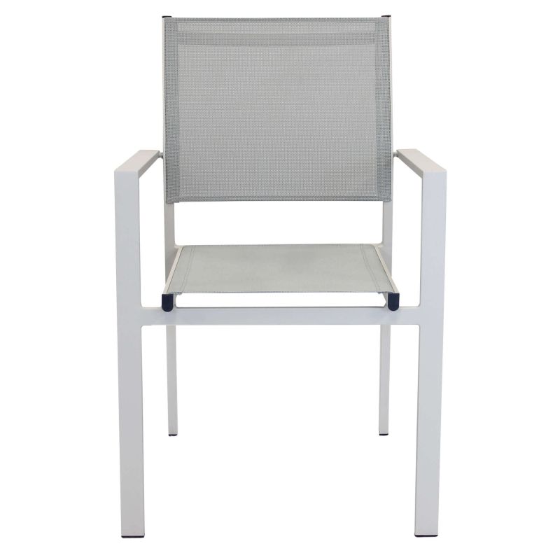 VENUS - poltrona da giardino in alluminio e textilene impilabile