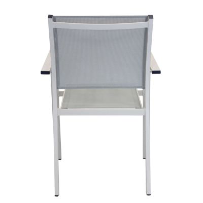 VENUS - poltrona da giardino in alluminio e textilene impilabile