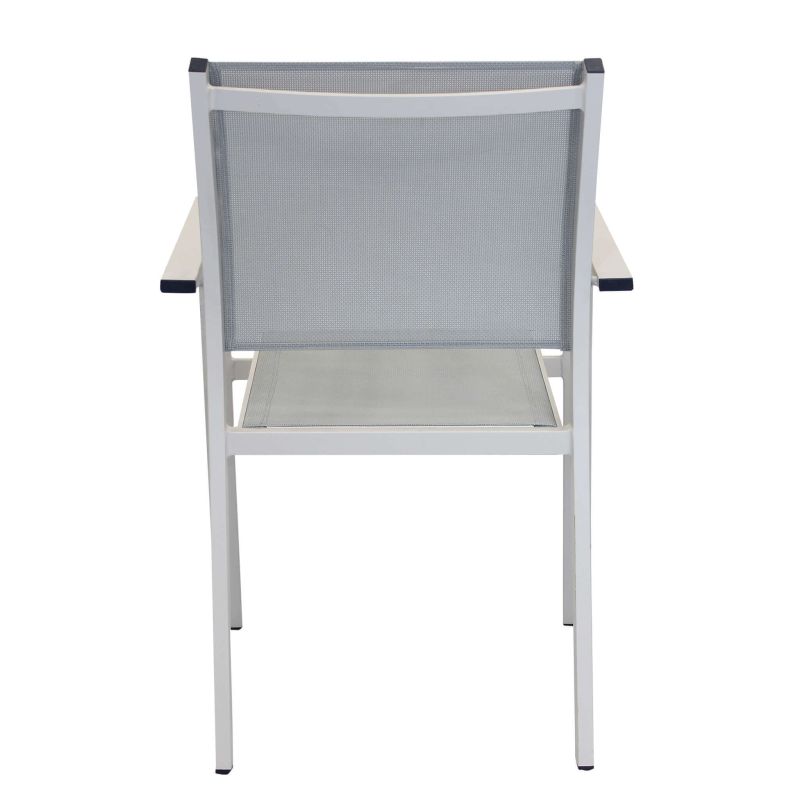 VENUS - poltrona da giardino in alluminio e textilene impilabile