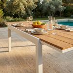 VIDUUS - tavolo da giardino allungabile in alluminio e polywood
