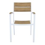 VIDUUS - poltrona da giardino in alluminio e polywood impilabile