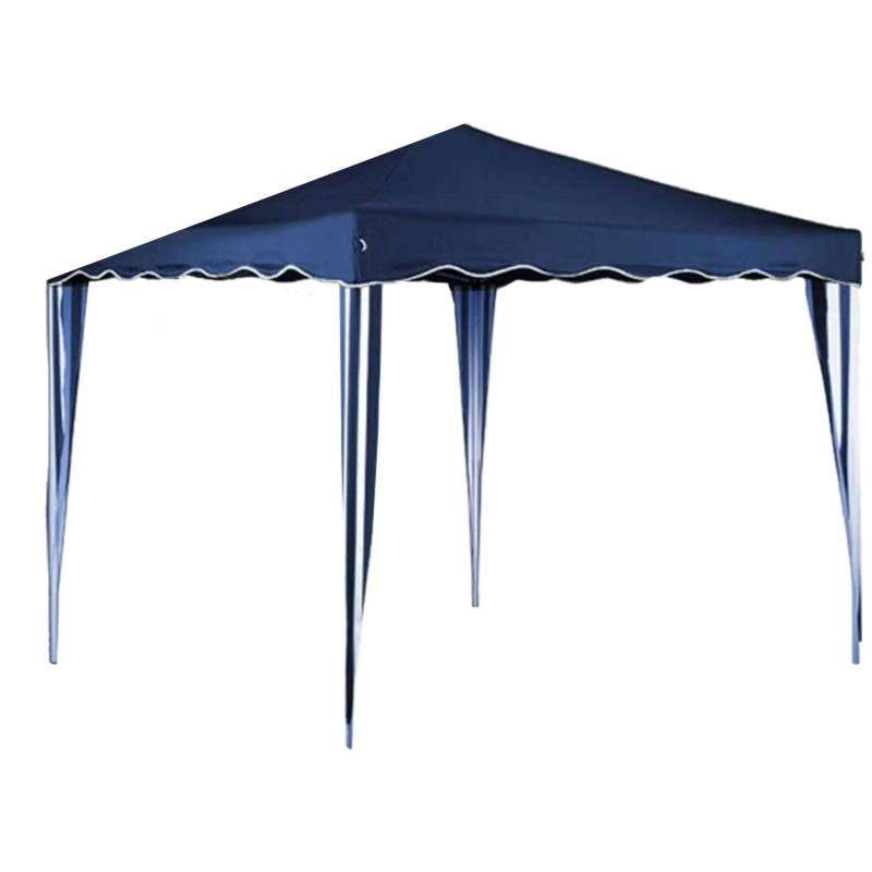 HEBES - gazebo pieghevole e richiudibile completo di sacca protettiva in acciaio 3 x 3 m