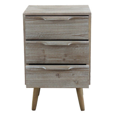 ANGELINE - mobiletto 5 cassetti in paulownia e mdf industrial