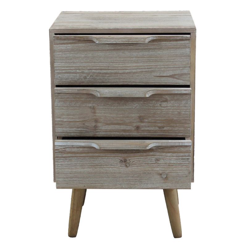 ANGELINE - mobiletto 5 cassetti in paulownia e mdf industrial