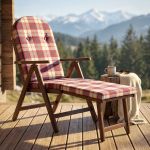 FAGGI PRO - poltrona sdraio 4 posizioni completo di cuscino con poggiapiedi