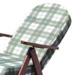 FAGGI PRO - poltrona sdraio 4 posizioni completo di cuscino con poggiapiedi