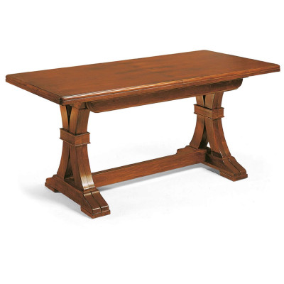 DUSTIN - tavolo da pranzo allungabile in legno massello cm 160/340 X 85