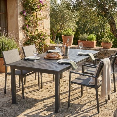 ARGENTUM - tavolo da giardino allungabile in alluminio da 220