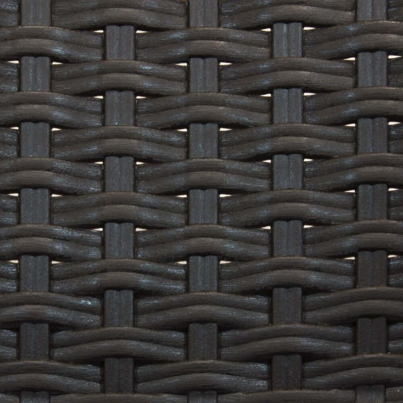 CALIGOLA - set tavolo in resina effetto rattan cm 150 x 90 x 74 h con 6 sedie Alma