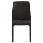 CALIGOLA - set tavolo in resina effetto rattan cm 150 x 90 x 74 h con 4 sedie Alma