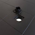 CALIGOLA - set tavolo in resina effetto rattan cm 150 x 90 x 74 h con 4 poltrone Alma