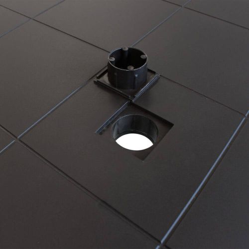 CALIGOLA - set tavolo in resina effetto rattan cm 150 x 90 x 74 h con 4 poltrone Alma