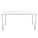 CALIGOLA - set tavolo in resina effetto rattan cm 150 x 90 x 74 h con 6 sedie Alma