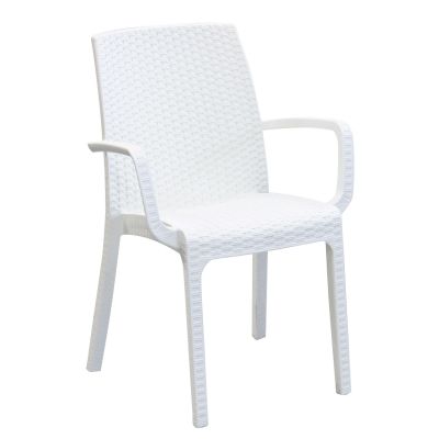 CALIGOLA - set tavolo in alluminio e teak cm 150 x 90 x 74 h con 6 poltrone Alma