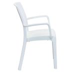 CALIGOLA - set tavolo in alluminio e teak cm 150 x 90 x 74 h con 6 poltrone Alma