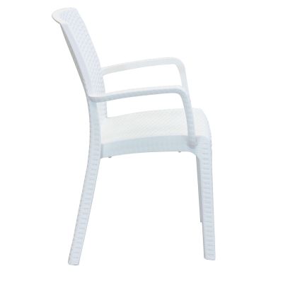 CALIGOLA - set tavolo in alluminio e teak cm 150 x 90 x 74 h con 6 poltrone Alma