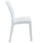 CALIGOLA - set tavolo in resina effetto rattan cm 150 x 90 x 74 h con 4 sedie Alma