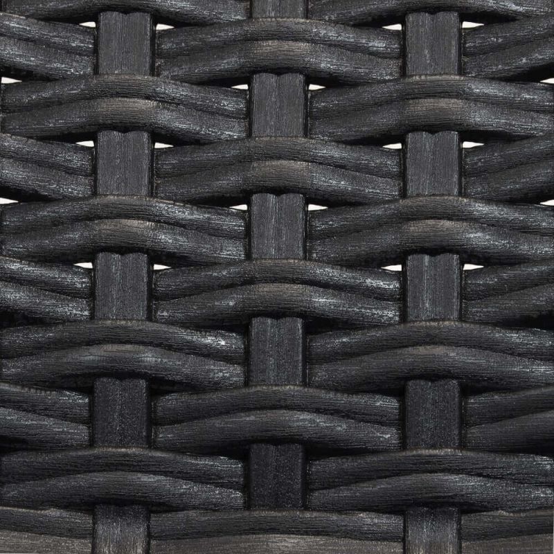 CALIGOLA - set tavolo in resina effetto rattan cm 150 x 90 x 74 h con 6 sedie Alma