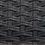 CALIGOLA - set tavolo in resina effetto rattan cm 150 x 90 x 74 h con 6 poltrone Alma