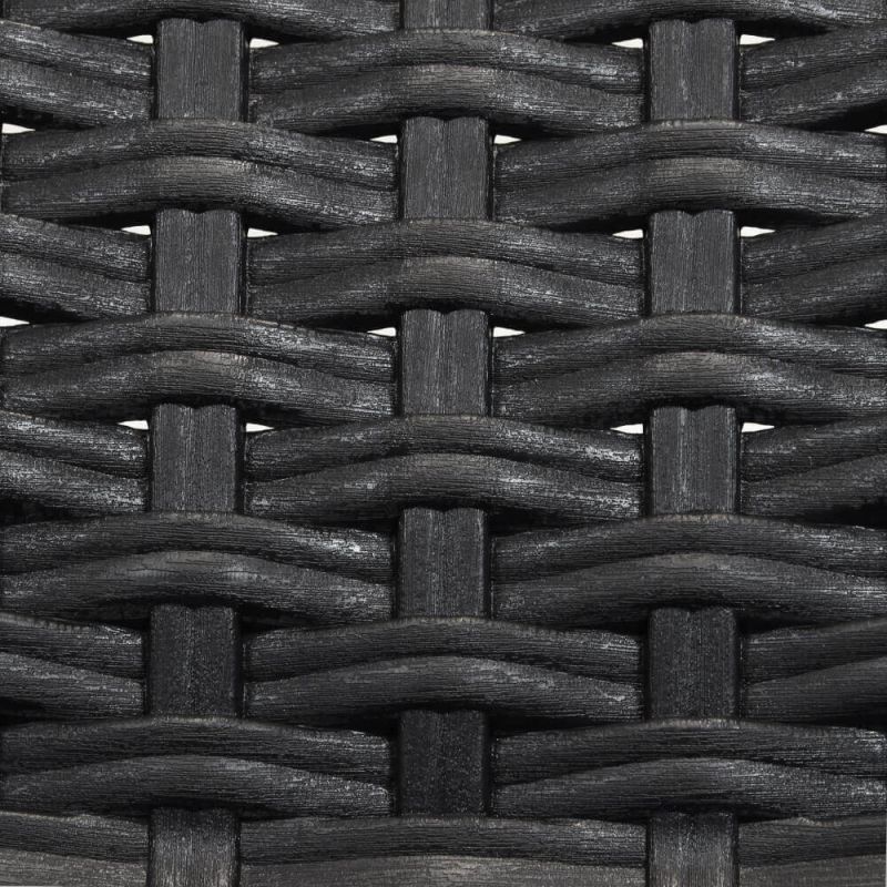 CALIGOLA - set tavolo in resina effetto rattan cm 150 x 90 x 74 h con 4 poltrone Alma