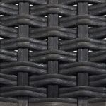 CALIGOLA - set tavolo in resina effetto rattan cm 150 x 90 x 74 h con 4 sedie e 2 poltrone Alma