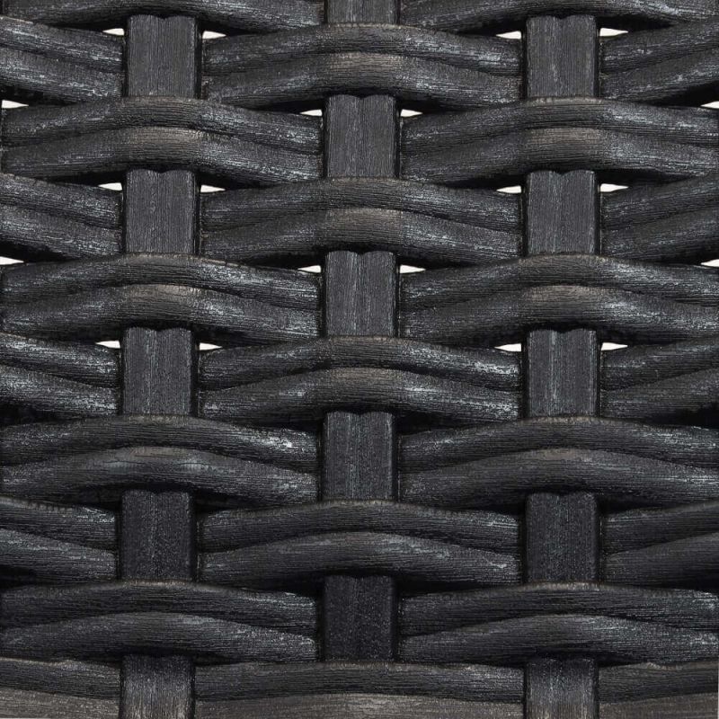 CALIGOLA - set tavolo in resina effetto rattan cm 150 x 90 x 74 h con 4 sedie e 2 poltrone Alma