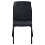 CALIGOLA - set tavolo in resina effetto rattan cm 150 x 90 x 74 h con 4 sedie e 2 poltrone Alma