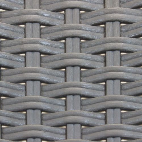 CALIGOLA - set tavolo in resina effetto rattan cm 80 x 80 x 74 h con 4 sedie Alma