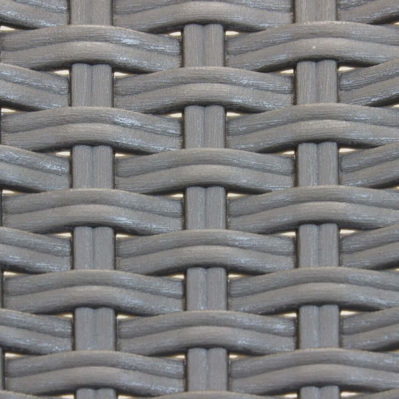 CALIGOLA - set tavolo in resina effetto rattan cm 80 x 80 x 74 h con 4 sedie Alma