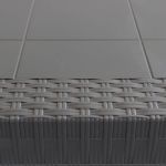 CALIGOLA - set tavolo in alluminio e teak cm 80 x 80 x 74 h con 4 poltrone Alma