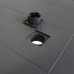 CALIGOLA - set tavolo in resina effetto rattan cm 80 x 80 x 74 h con 4 poltrone Alma