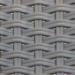 CALIGOLA - set tavolo in resina effetto rattan cm 80 x 80 x 74 h con 4 poltrone Alma