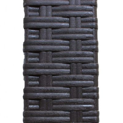 CALIGOLA - set tavolo in alluminio e teak cm 80 x 80 x 74 h con 4 poltrone Alma