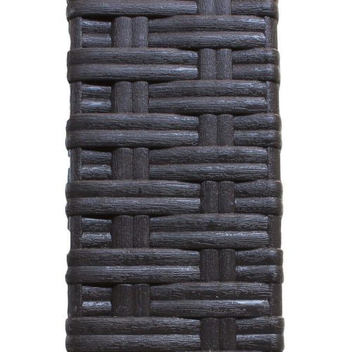 CALIGOLA - set tavolo in resina effetto rattan cm 80 x 80 x 74 h con 4 poltrone Alma