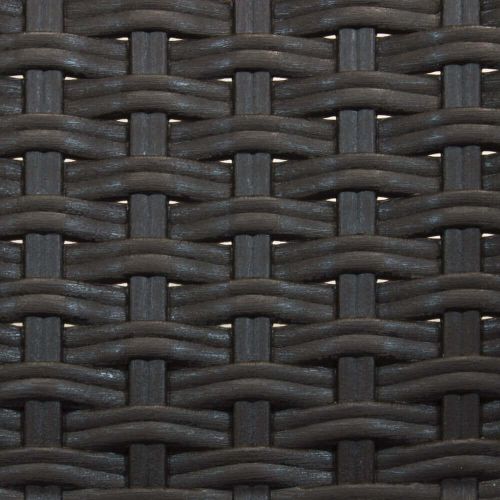 CALIGOLA - set tavolo in resina effetto rattan cm 80 x 80 x 74 h con 4 poltrone Alma