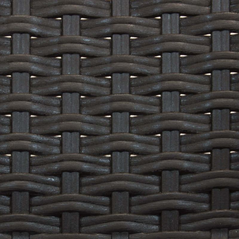 CALIGOLA - set tavolo in resina effetto rattan cm 80 x 80 x 74 h con 4 poltrone Alma