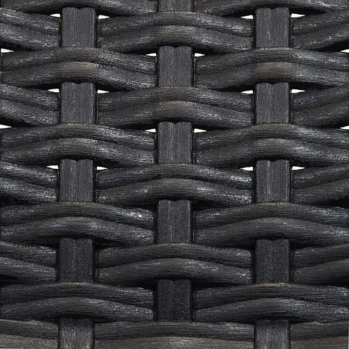 CALIGOLA - set tavolo in resina effetto rattan cm 80 x 80 x 74 h con 4 sedie Alma