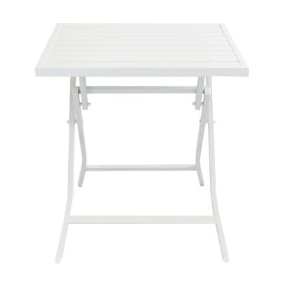 ABELUS - set tavolo in alluminio cm 70 x 70 x 73 h con 2 sedie Gaja