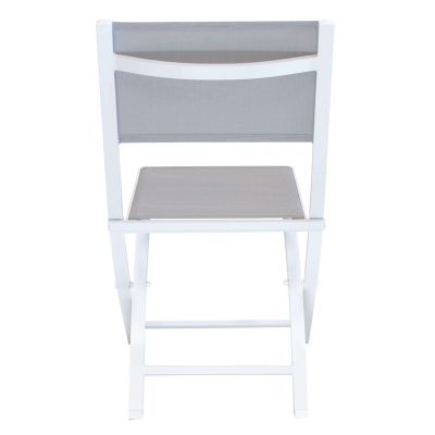 ABELUS - set tavolo in alluminio cm 70 x 70 x 73 h con 2 sedie Gaja