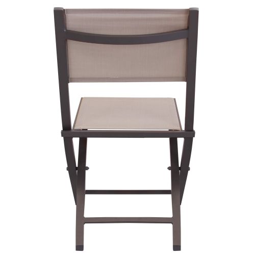 ABELUS - set tavolo in alluminio cm 70 x 70 x 73 h con 2 sedie Gaja