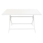 ABELUS - set tavolo in alluminio cm 130 x 77 x 73 h con 4 sedie Gaja