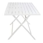 ABELUS - set tavolo in alluminio cm 130 x 77 x 73 h con 4 sedie Gaja