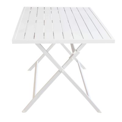 ABELUS - set tavolo in alluminio cm 130 x 77 x 73 h con 4 sedie Gaja