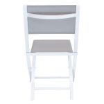 ABELUS - set tavolo in alluminio cm 130 x 77 x 73 h con 4 sedie Gaja