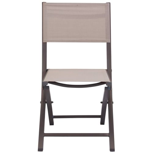 ABELUS - set tavolo in alluminio cm 130 x 77 x 73 h con 4 sedie Gaja