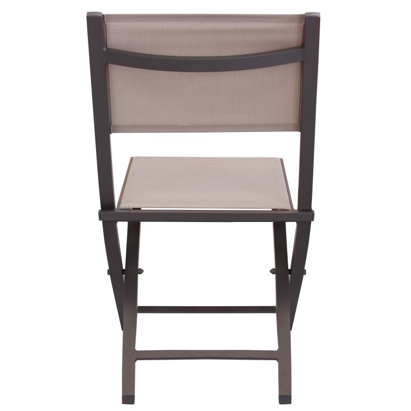 ABELUS - set tavolo in alluminio cm 130 x 77 x 73 h con 4 sedie Gaja