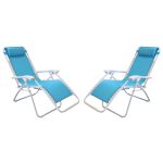 DIVES - sdraio mare prendisole pieghevole set da 2